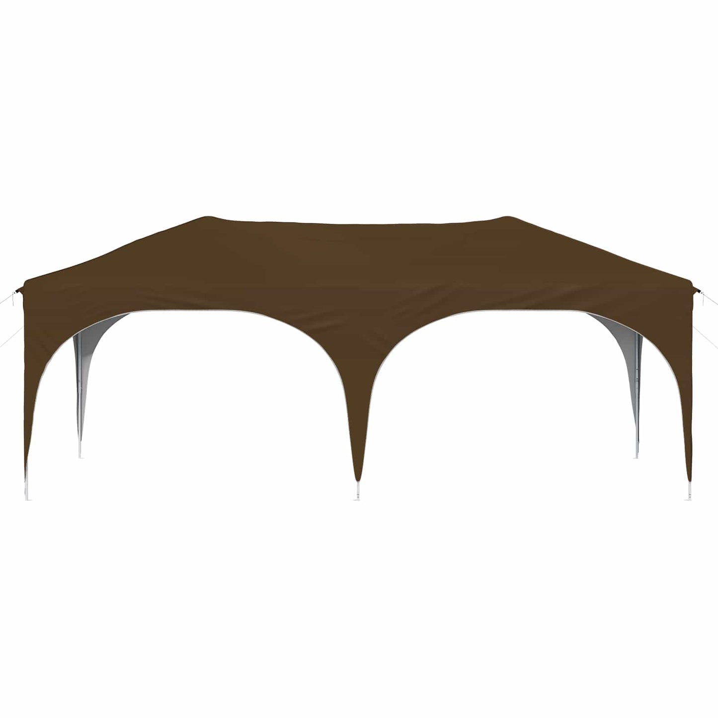 Pop-up Festtelt 575 x 288 x 245 cm Gråbrun Oxford Stoff