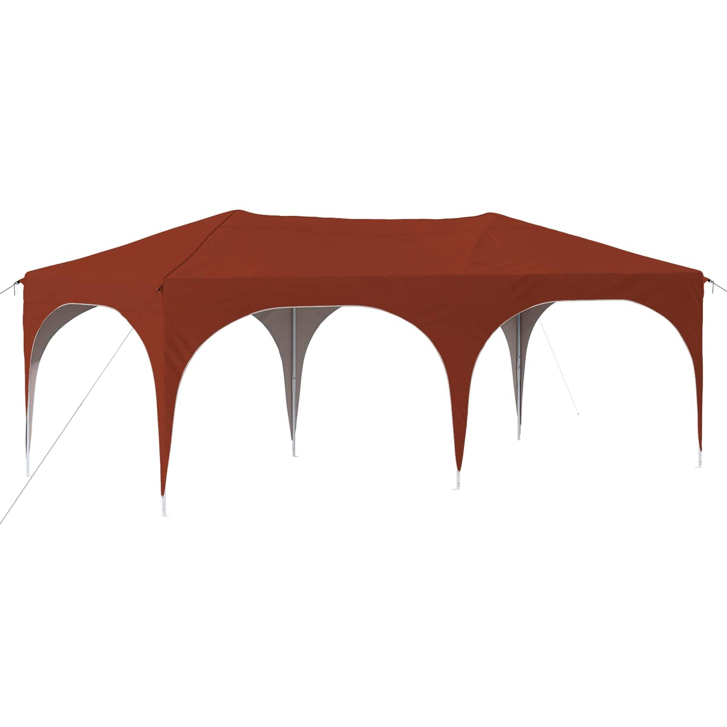 Pop-up Festtelt 575 x 288 x 245 cm Terrakotta Oxford Stoff