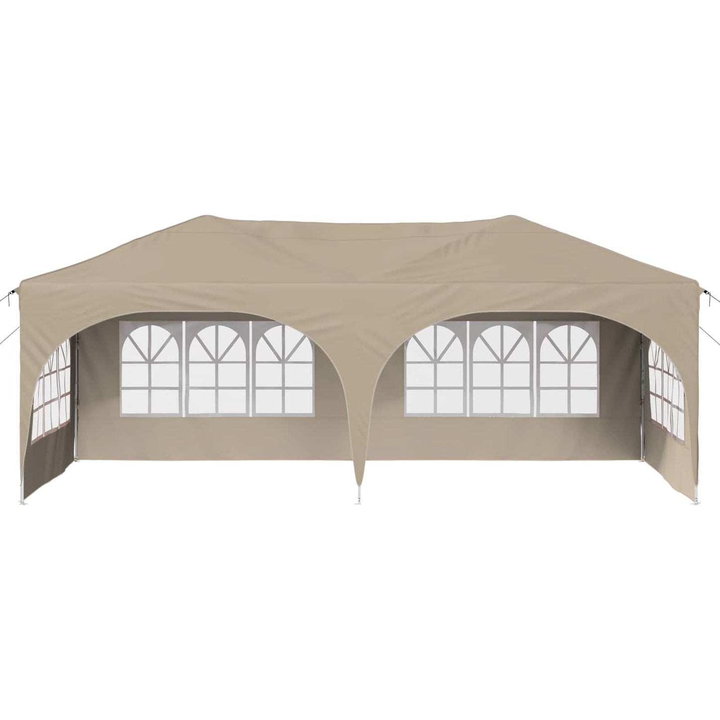 Pop-up Festtelt 575 x 288 x 245 cm Krem Oxford Stoff