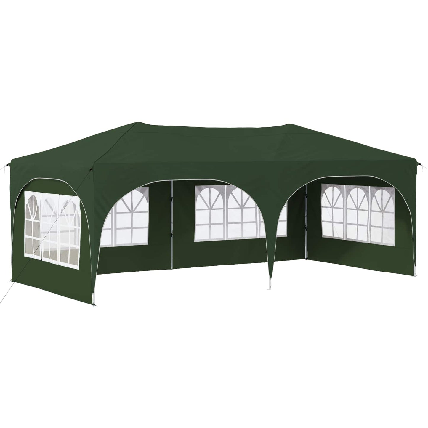 Pop-up Festtelt 575 x 288 x 245 cm Grønn Oxford Stoff