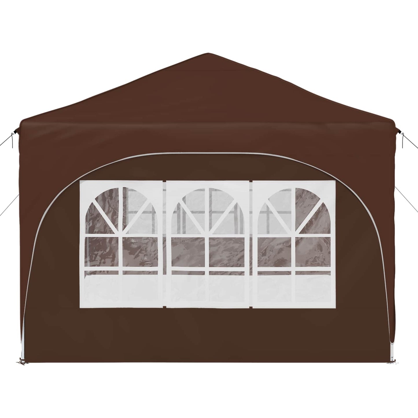 Pop-up Festtelt 575 x 288 x 245 cm Brun Oxford Stoff