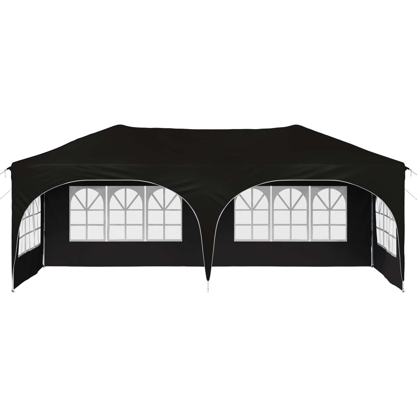 Pop-up Festtelt 575 x 288 x 245 cm Svart Oxford Stoff