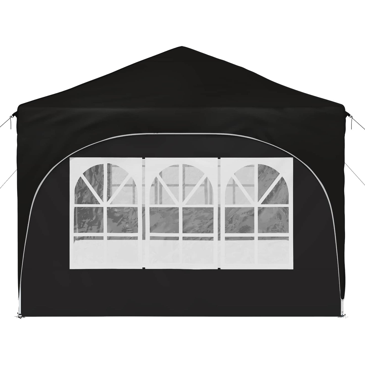 Pop-up Festtelt 575 x 288 x 245 cm Svart Oxford Stoff