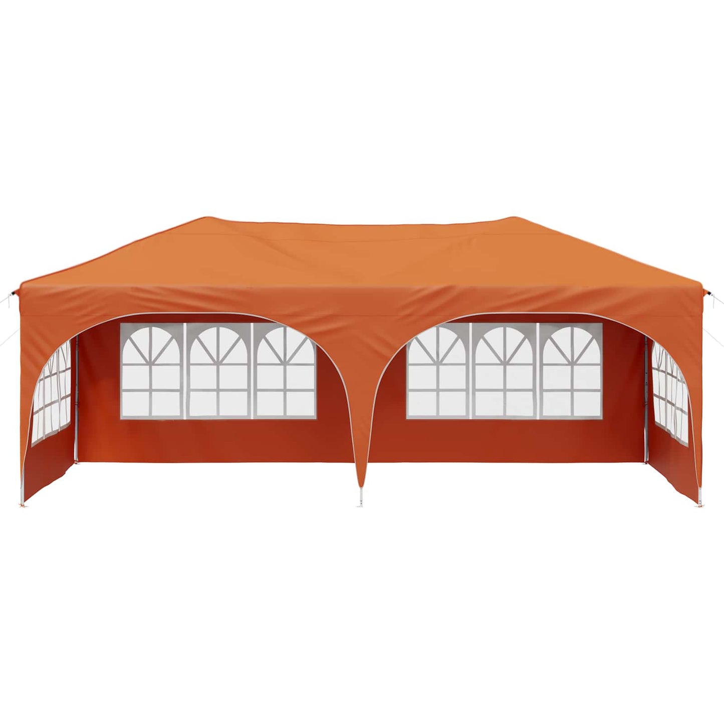 Pop-up Festtelt 575 x 288 x 245 cm Oransje Oxford Stoff