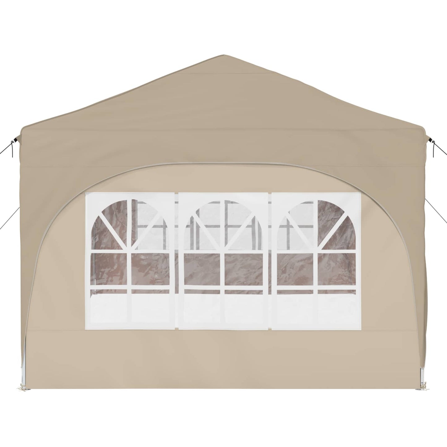 Pop-up Festtelt Krem 575 x 288 x 245 cm Oxford Stoff