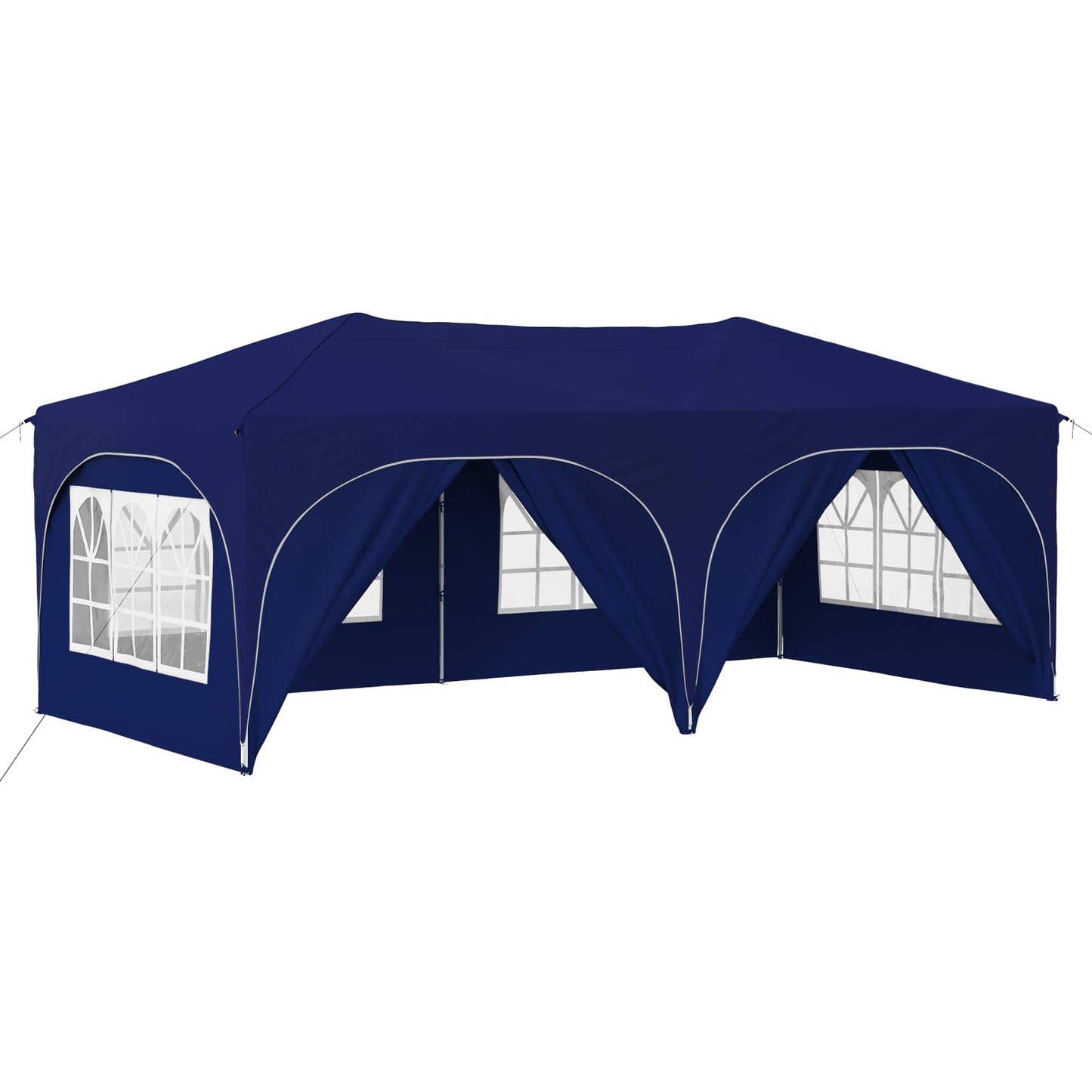 Pop-up Festtelt 575 x 288 x 245 cm Blå Oxford Stoff