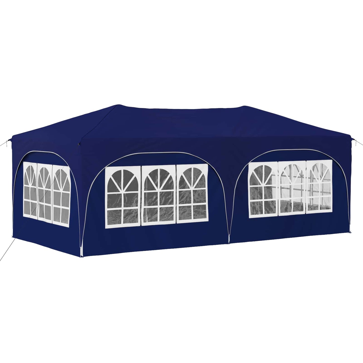 Pop-up Festtelt 575 x 288 x 245 cm Blå Oxford Stoff