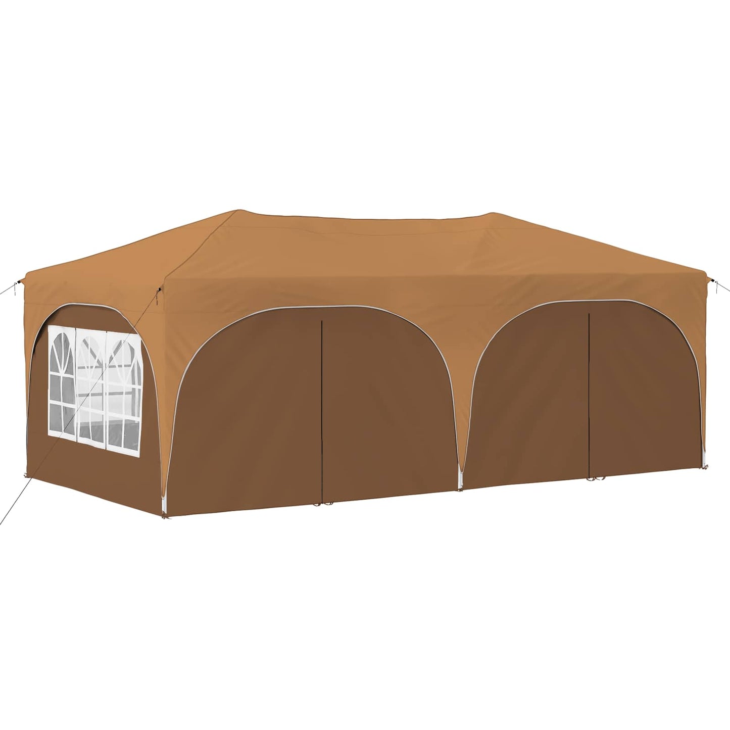 Pop-up Festtelt 575 x 288 x 245 cm Beige Oxford Stoff