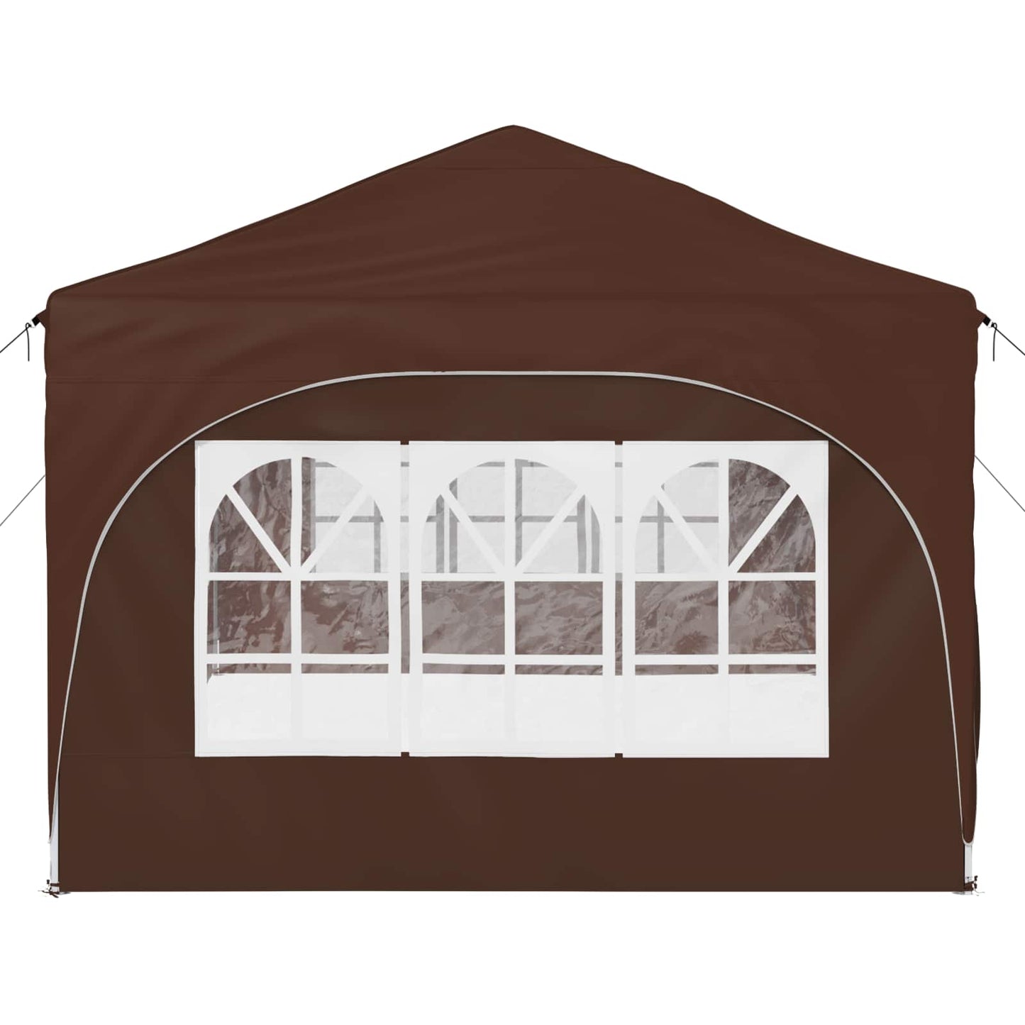 Pop-up Festtelt Brun 575 x 288 x 245 cm Oxford Stoff