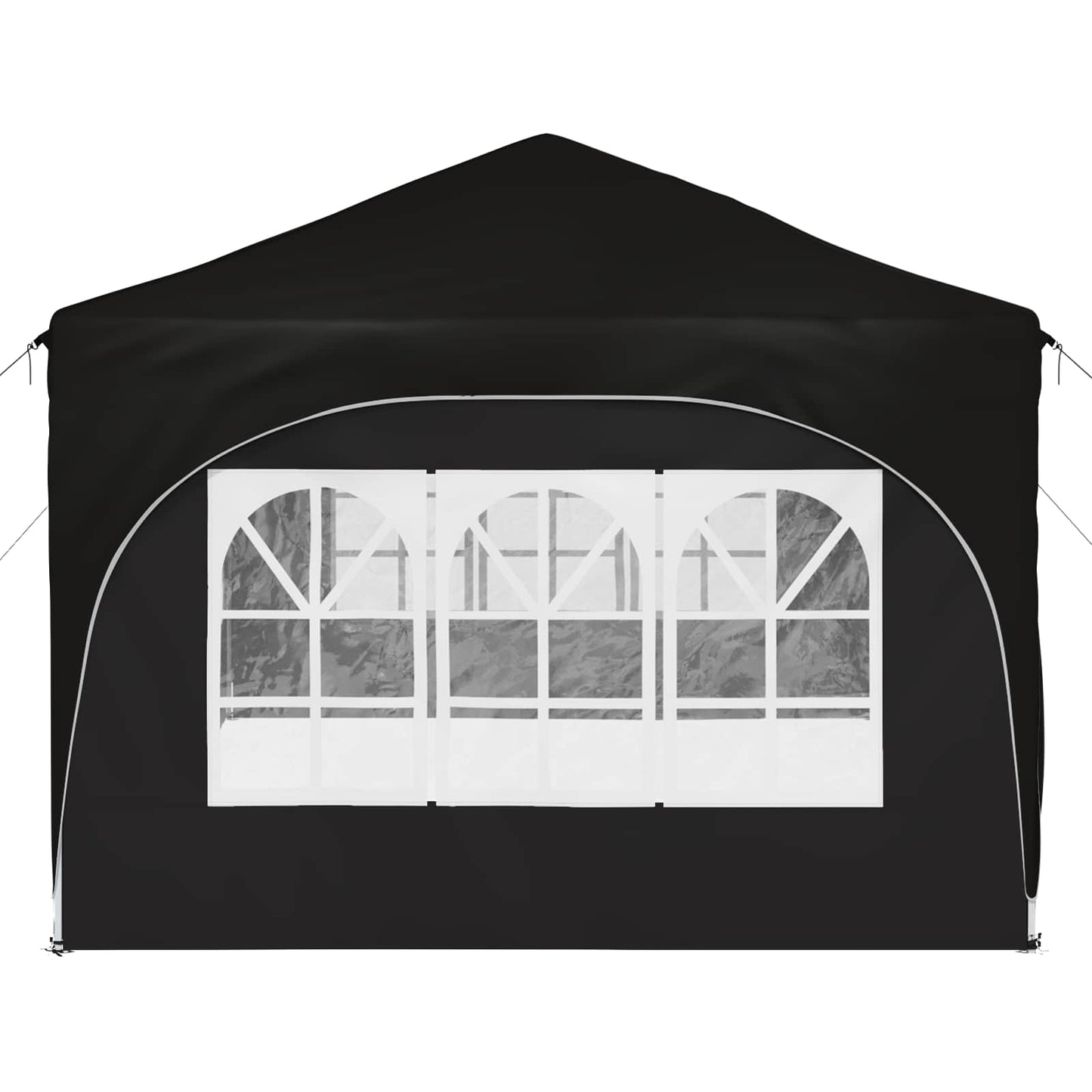 Pop-up Festtelt 575 x 288 x 245 cm Svart Oxford Stoff