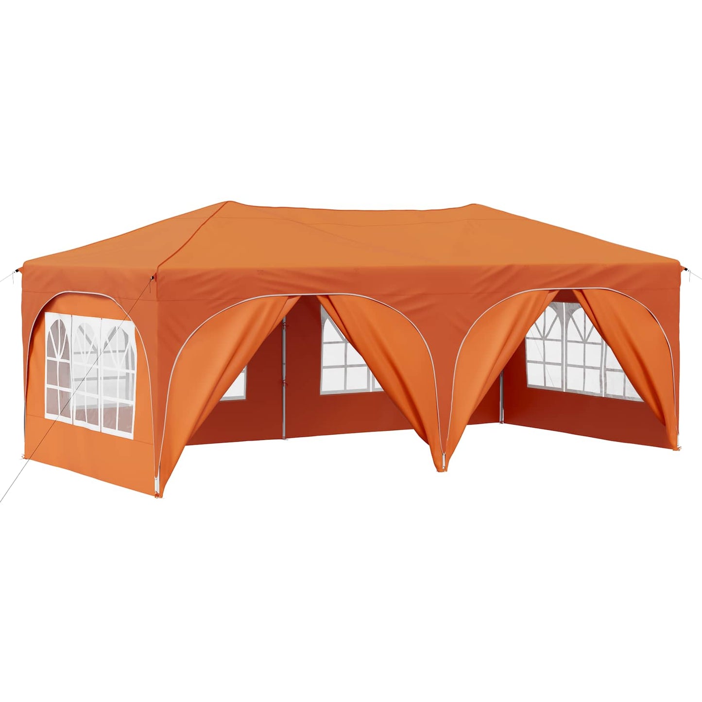 Pop-up Festtelt 575 x 288 x 245 cm Oransje Oxford Stoff