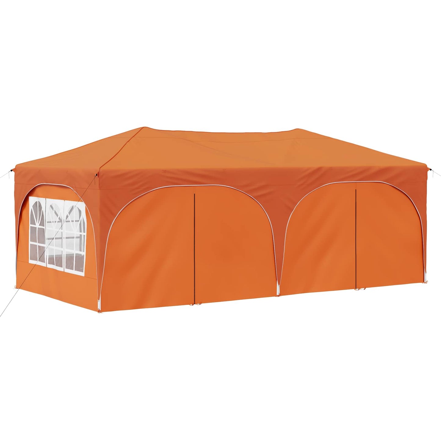 Pop-up Festtelt 575 x 288 x 245 cm Oransje Oxford Stoff