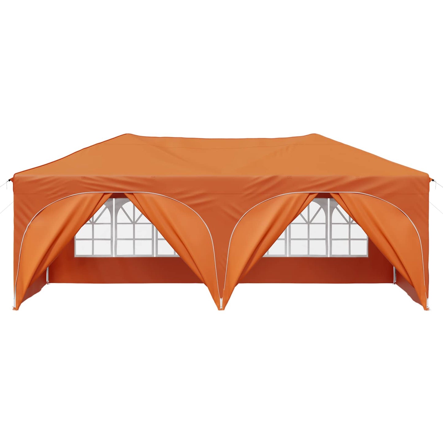 Pop-up Festtelt 575 x 288 x 245 cm Oransje Oxford Stoff