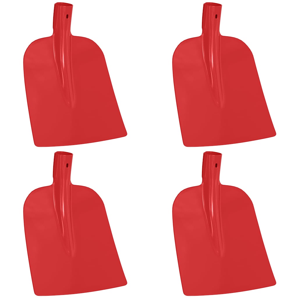 Spadehode 4 pcs Rød 32 x 24,5 cm Pulverlakkert stål