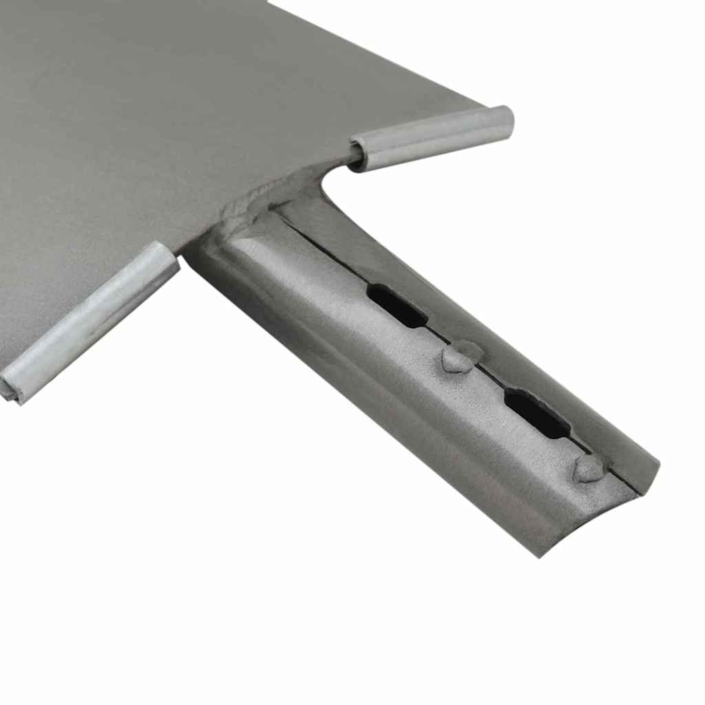 Spadehode 4 pcs sølv 43 x 17 cm Pulverlakkert stål