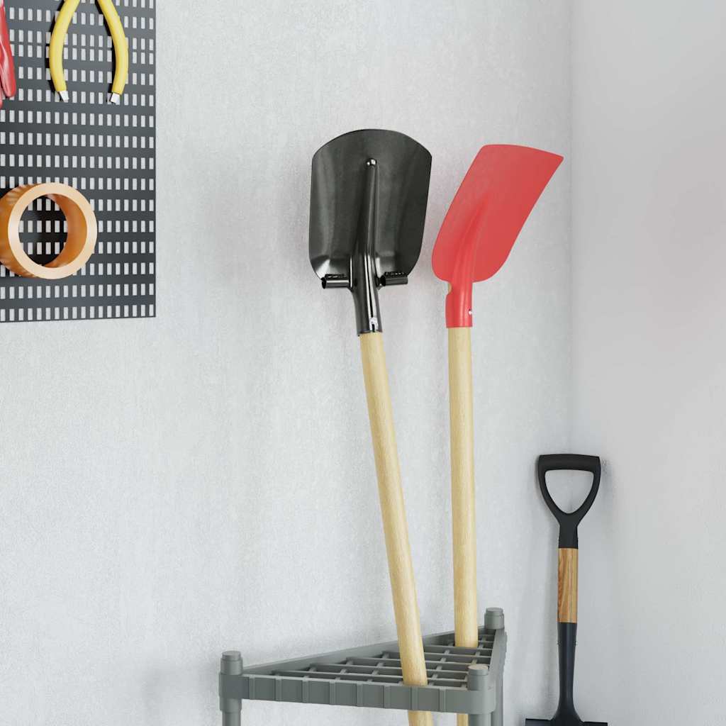 Spadehode sølv 33 x 21 cm Pulverlakkert stål