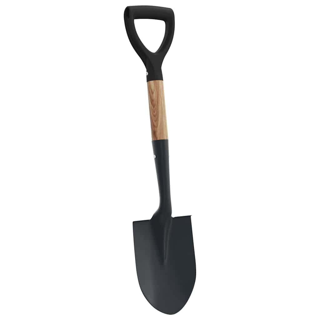 Spade Svart 68,5 cm Pulverlakkert stål og solid tre