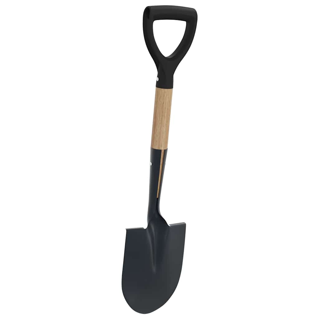 Spade Svart 68,5 cm Pulverlakkert stål og solid tre