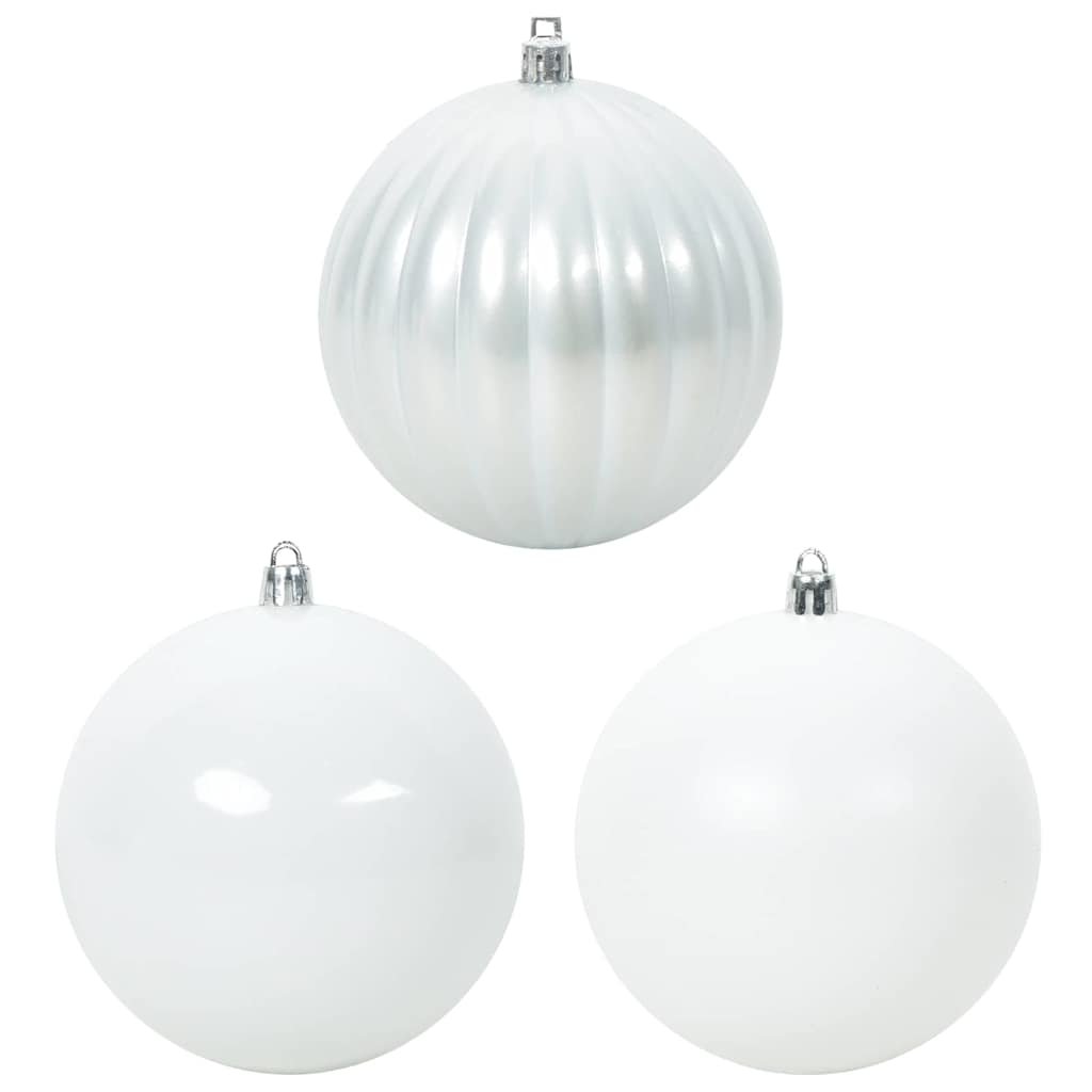 Julepyntsett XL 9 pcs Hvit Plast