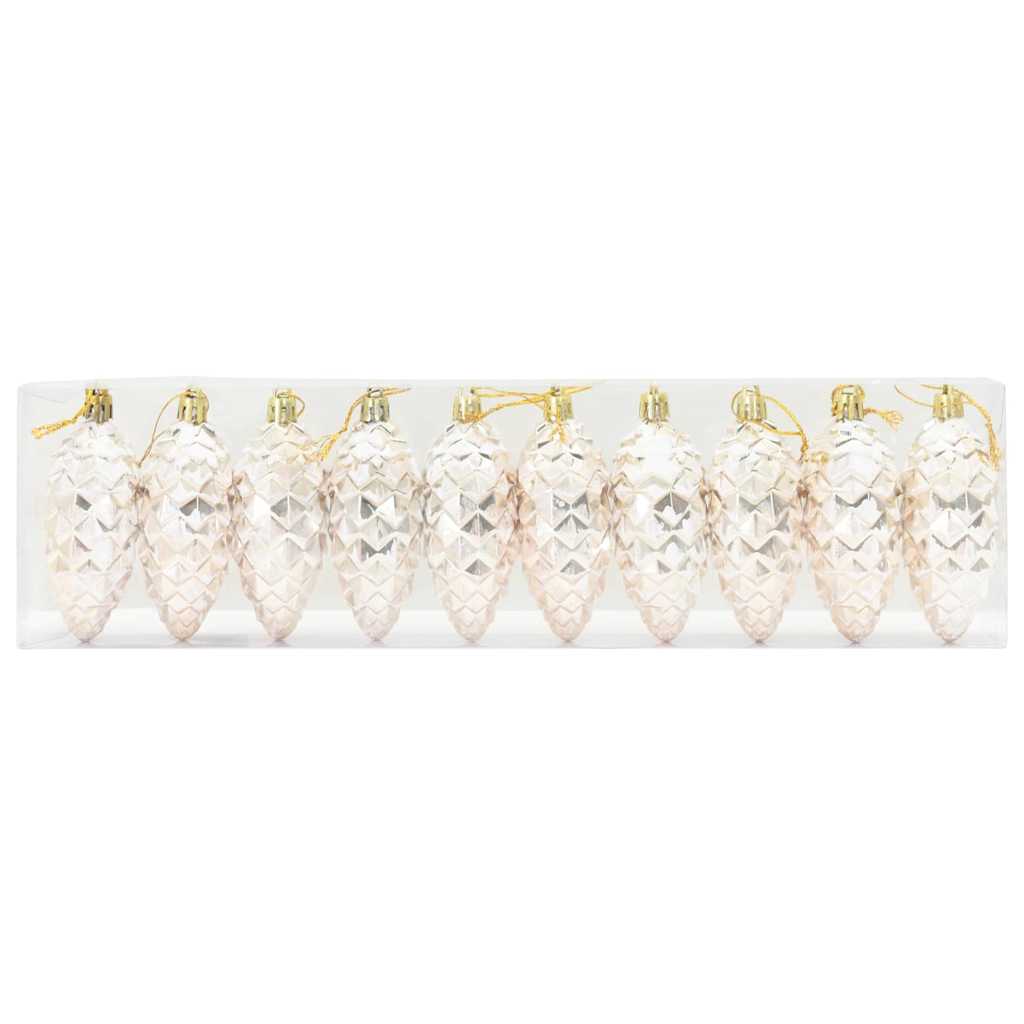 Julefuru Kongleball 40 pcs champagne Plast