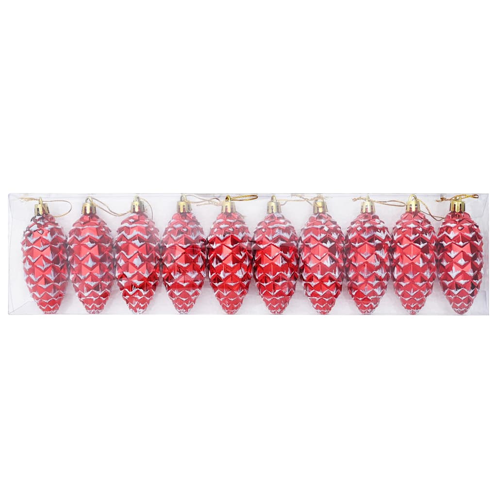 Julefuru Kongleball 40 pcs Rød Plast