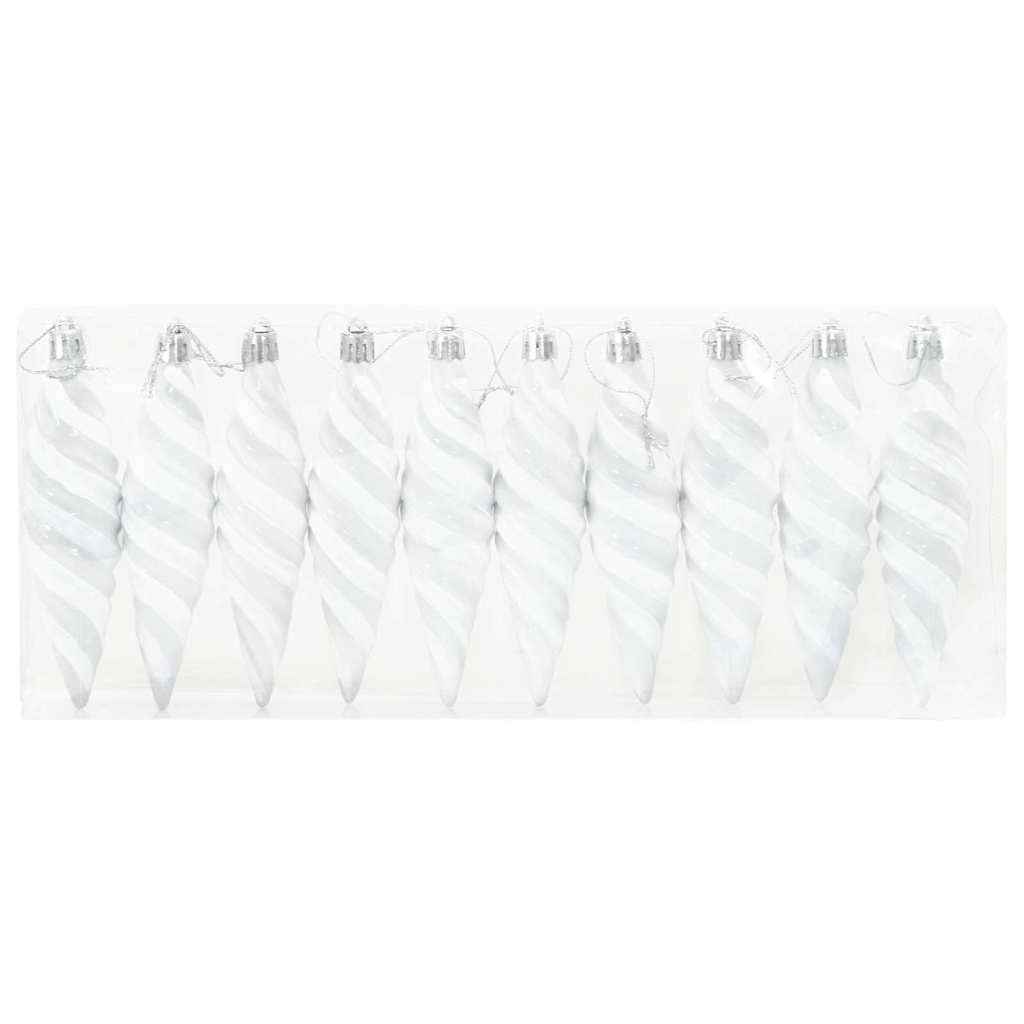Jule Spiralformet Kule 40 pcs Hvit Plast