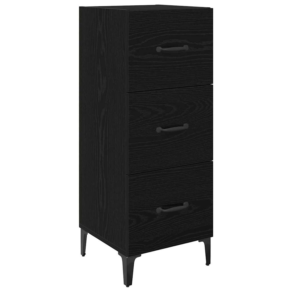 Serviesskap Svart Eik 34,5 x 34 x 90 cm Konstruert tre