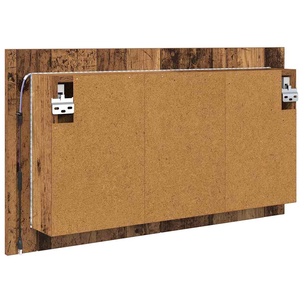 Baderomsspeilskap Gamle tre 80 x 12 x 45 cm Konstruert tre
