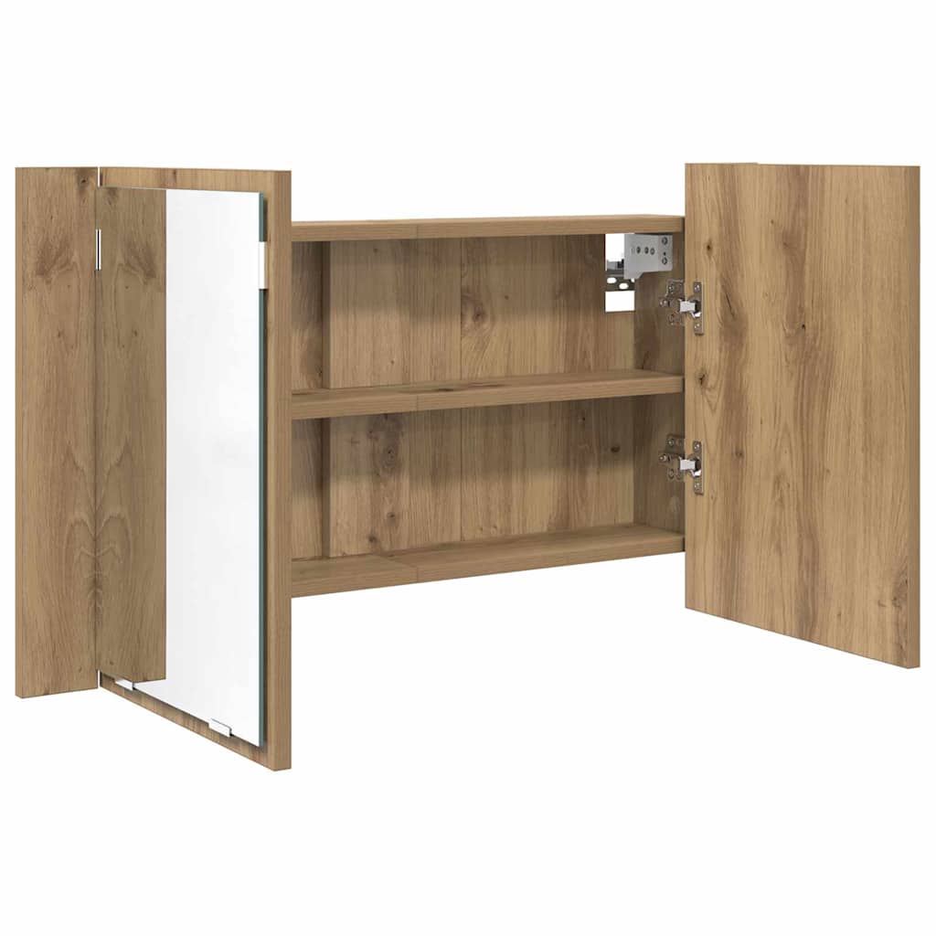 Baderomsspeilskap Artisan Eik 80 x 12 x 45 cm Konstruert tre