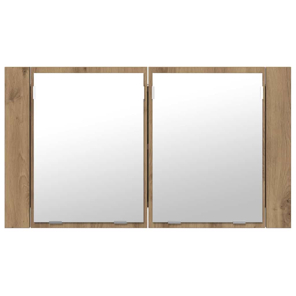Baderomsspeilskap Artisan Eik 80 x 12 x 45 cm Konstruert tre