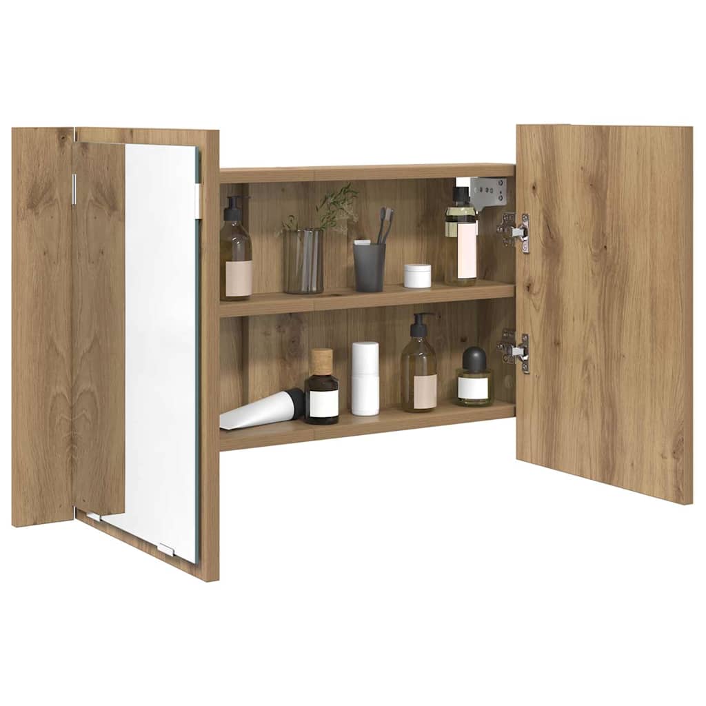 Baderomsspeilskap Artisan Eik 80 x 12 x 45 cm Konstruert tre