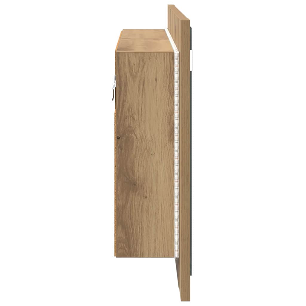 Baderomsspeilskap Artisan Eik 80 x 12 x 45 cm Konstruert tre