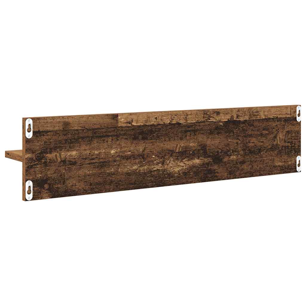 Vegghyller 4 pcs Gamle tre 80 x 11,5 x 18 cm Konstruert tre