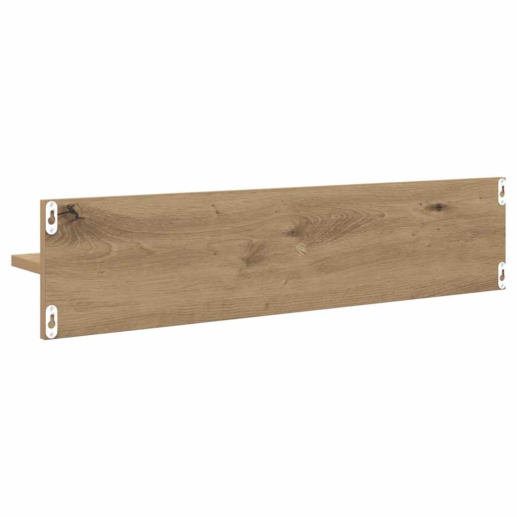 Vegghyller 4 pcs Artisan Eik 80 x 11,5 x 18 cm Konstruert tre