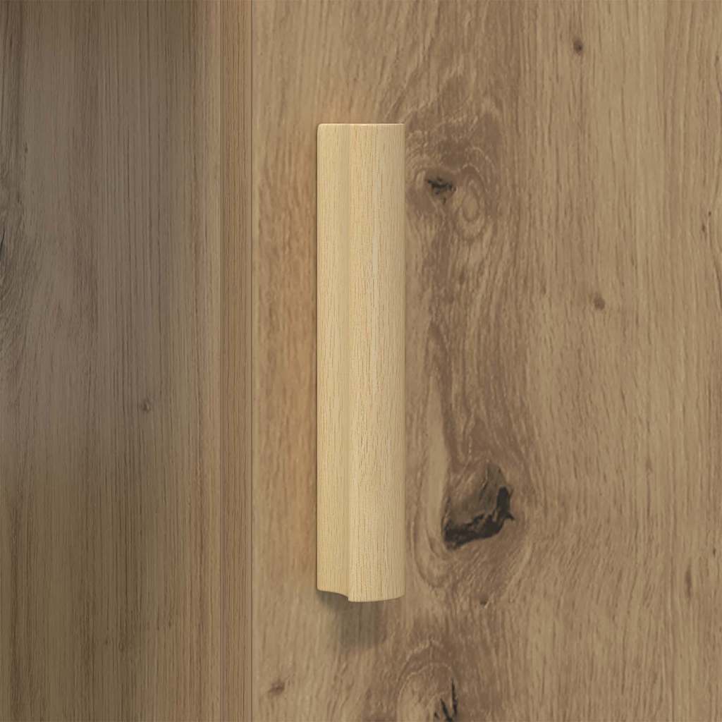 Skrivebord med dør Artisan Eik 140 x 50 x 75 cm Konstruert tre