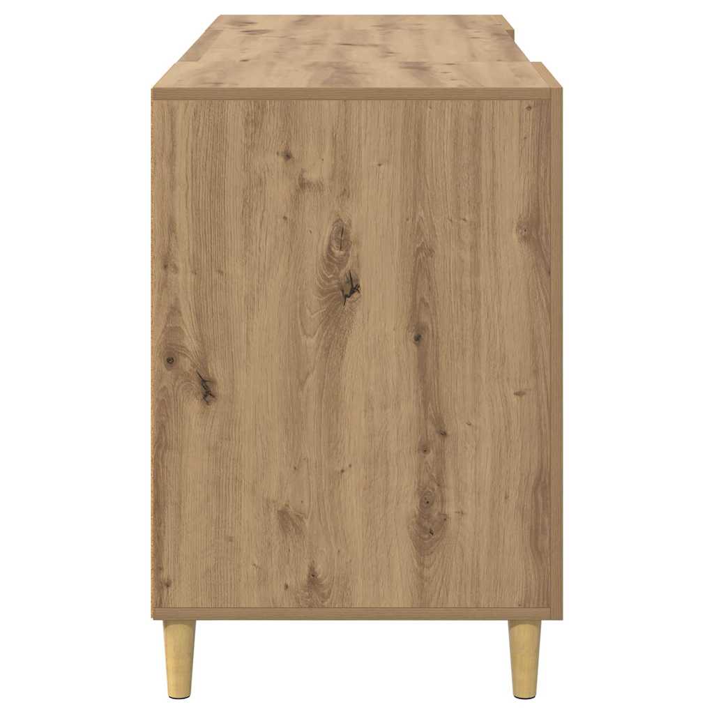 Skrivebord med dør Artisan Eik 140 x 50 x 75 cm Konstruert tre