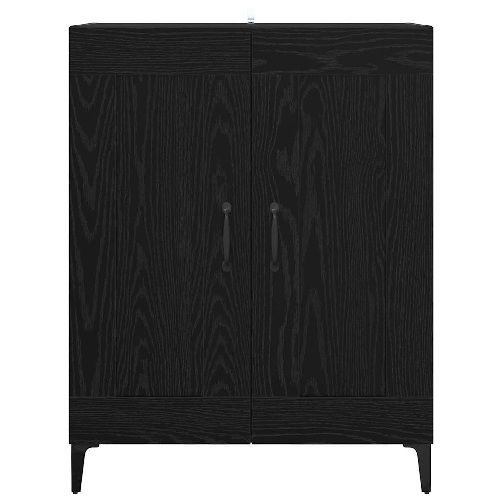 Serviesskap Svart Eik 69,5 x 34 x 90 cm Konstruert tre