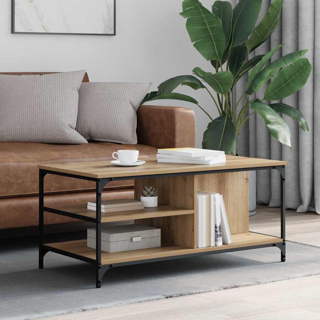 Kaffebord Artisan Eik 100 x 50 x 45 cm Konstruert tre