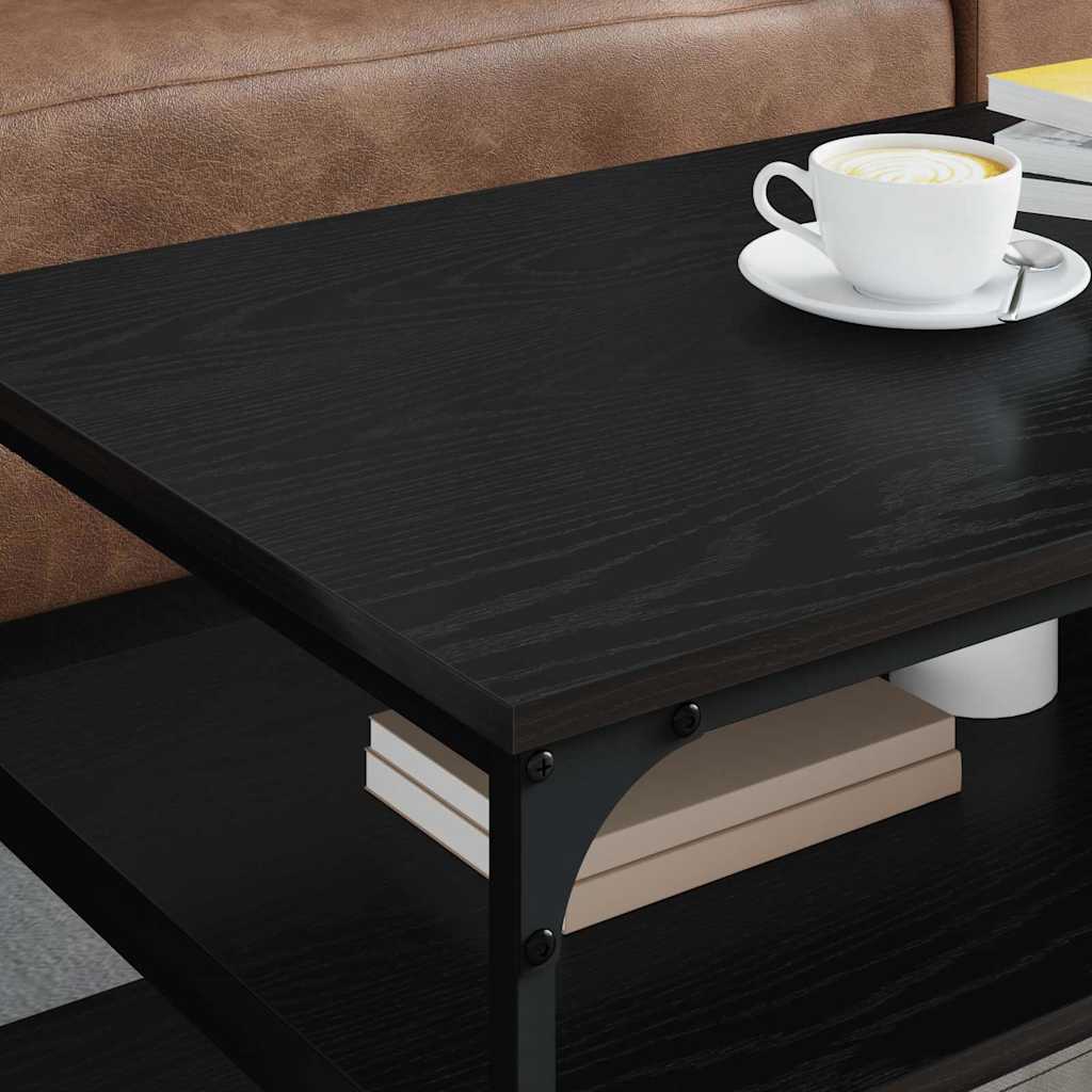 Kaffebord Svart Eik 100 x 50 x 45 cm Konstruert tre