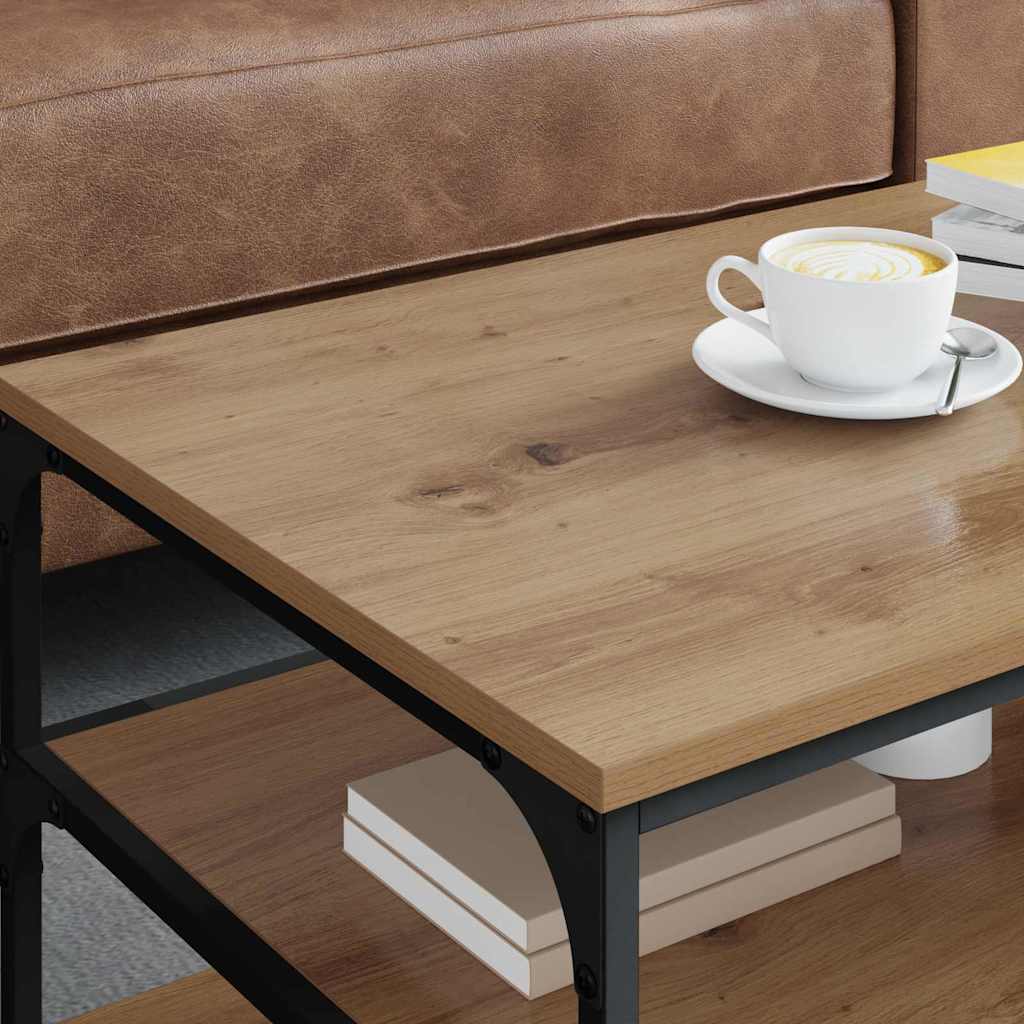 Kaffebord Artisan Eik 90 x 49 x 40 cm Konstruert tre