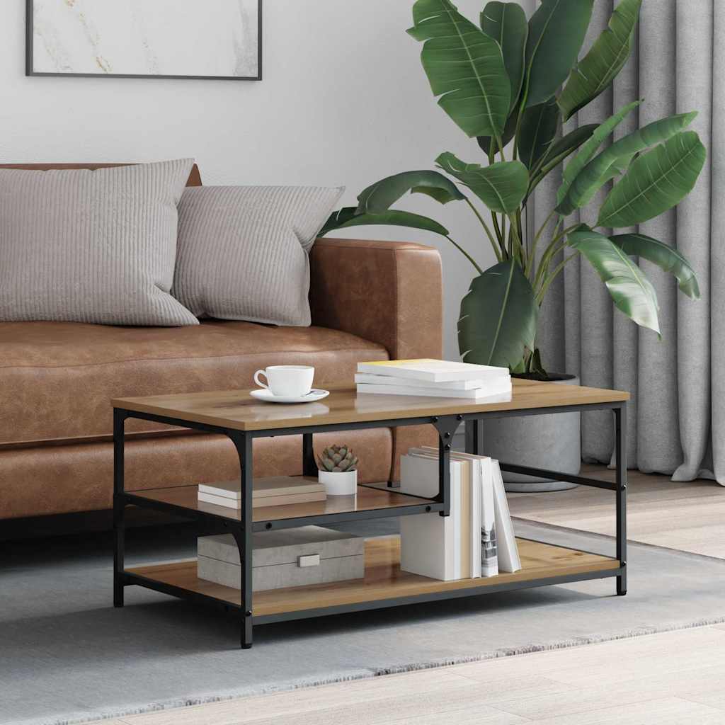 Kaffebord Artisan Eik 90 x 49 x 40 cm Konstruert tre