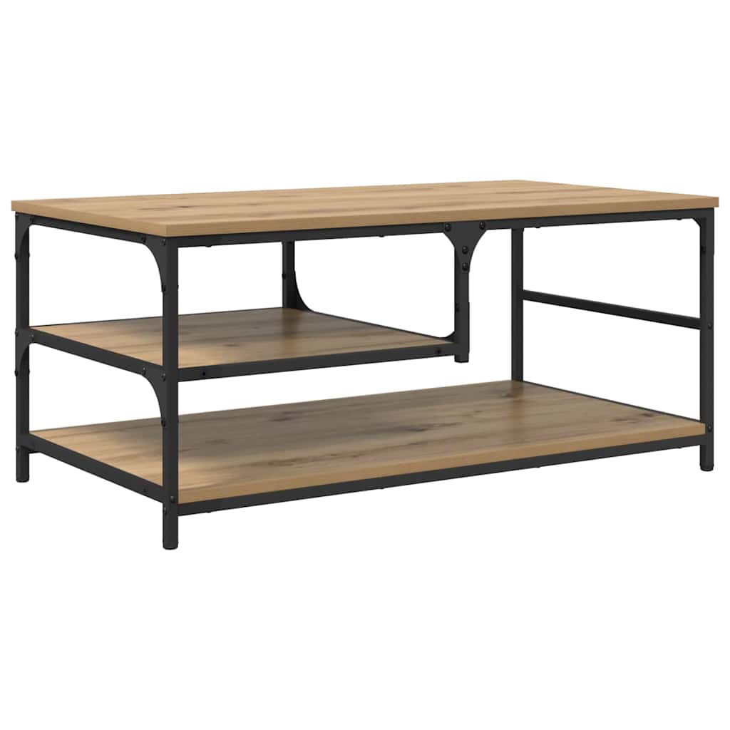 Kaffebord Artisan Eik 90 x 49 x 40 cm Konstruert tre