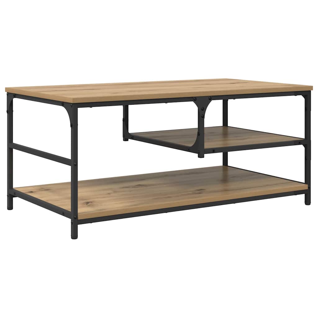 Kaffebord Artisan Eik 90 x 49 x 40 cm Konstruert tre