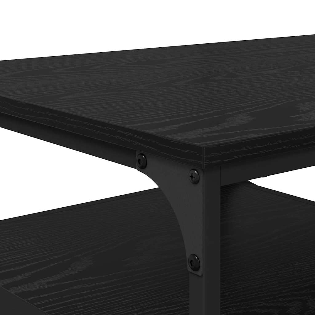 Kaffebord Svart Eik 90 x 49 x 40 cm Konstruert tre