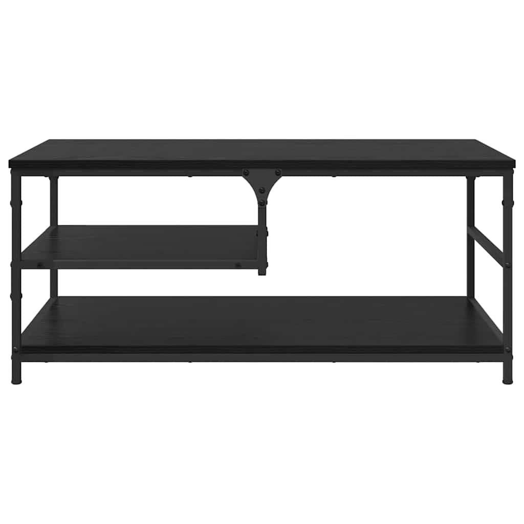 Kaffebord Svart Eik 90 x 49 x 40 cm Konstruert tre