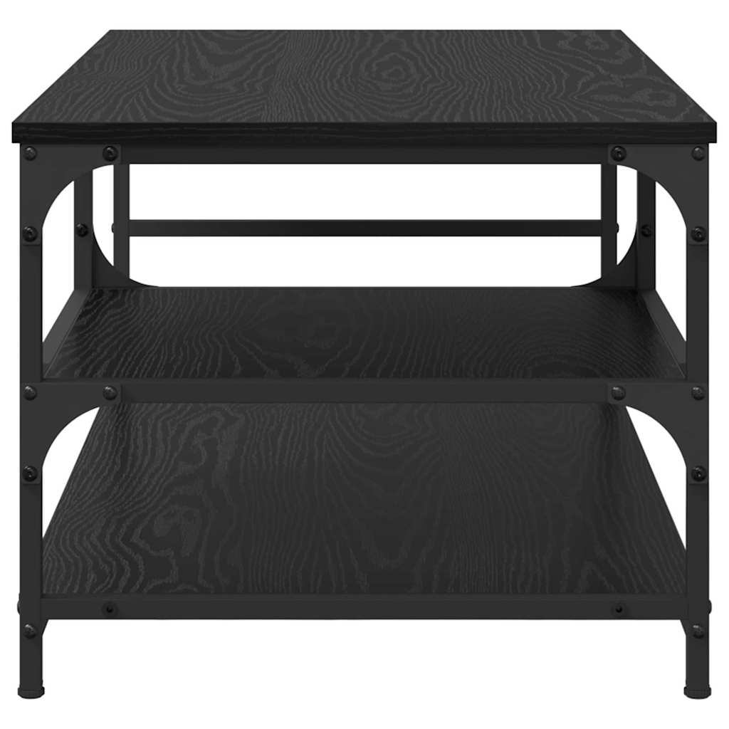Kaffebord Svart Eik 90 x 49 x 40 cm Konstruert tre