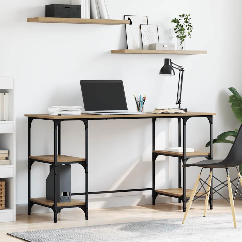 Skrivebord Artisan Eik 140 x 50 x 75 cm Konstruert tre