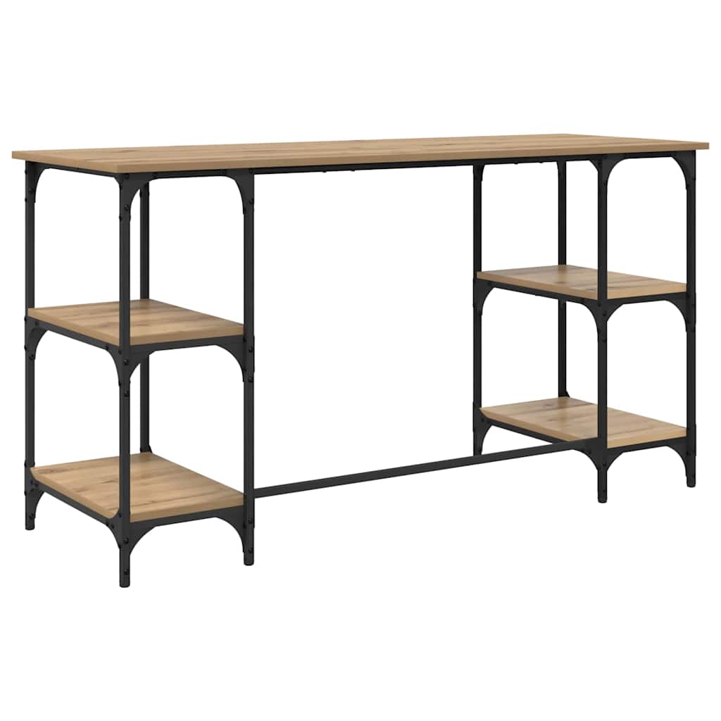 Skrivebord Artisan Eik 140 x 50 x 75 cm Konstruert tre