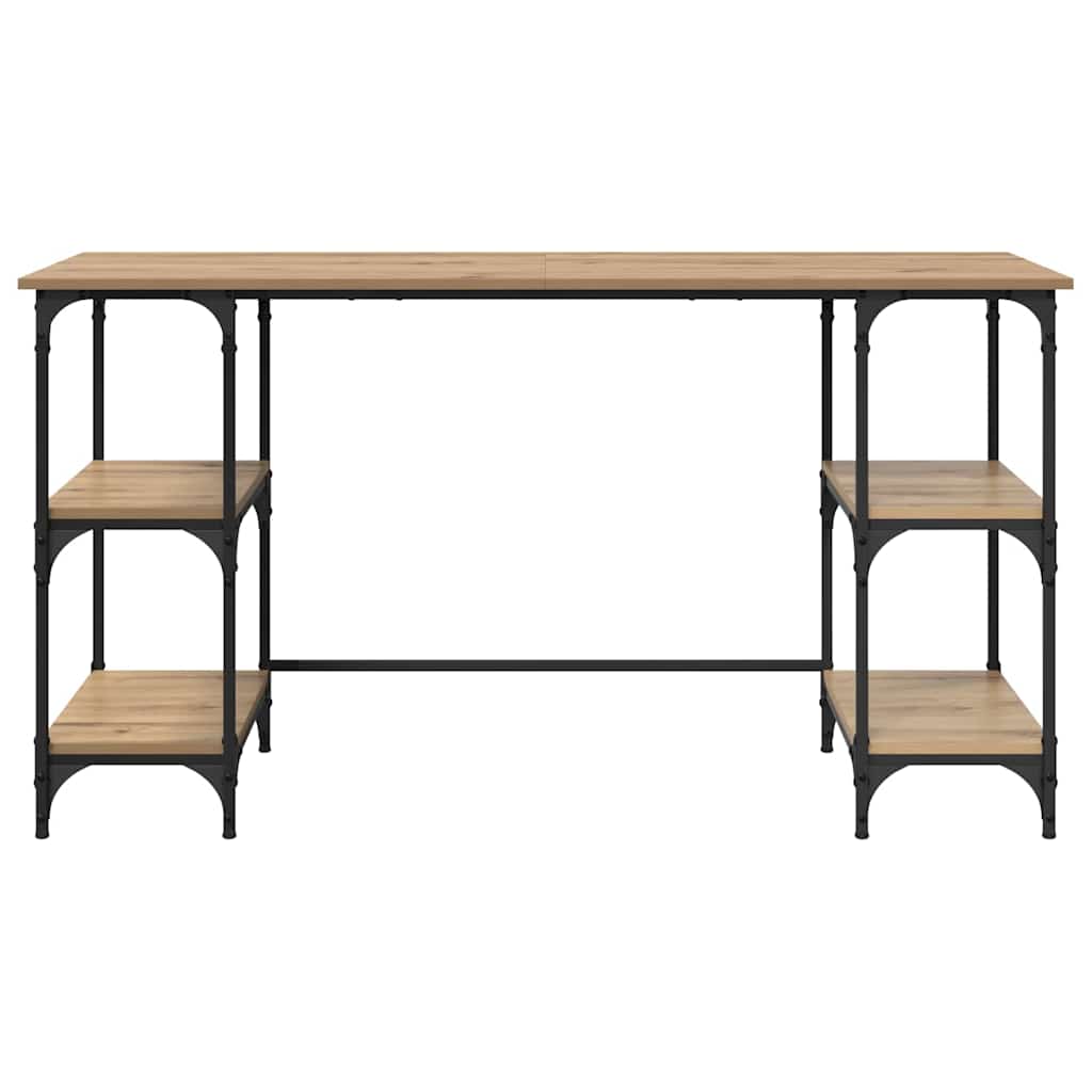 Skrivebord Artisan Eik 140 x 50 x 75 cm Konstruert tre