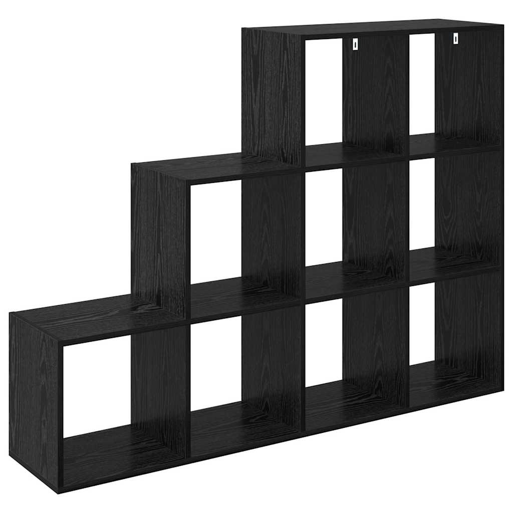 Romdeler Bokhylle Svart Eik 137,5 x 29 x 103,5 cm